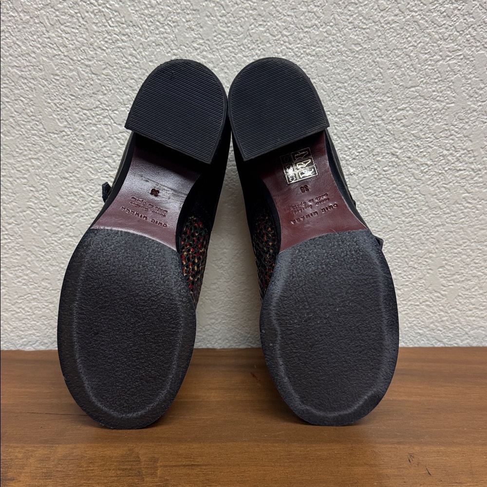 Like New Chie Mihara Double Monk Strap Low Heeled Shoes sz 38 fits 6.5-7 - Picture 4 of 6